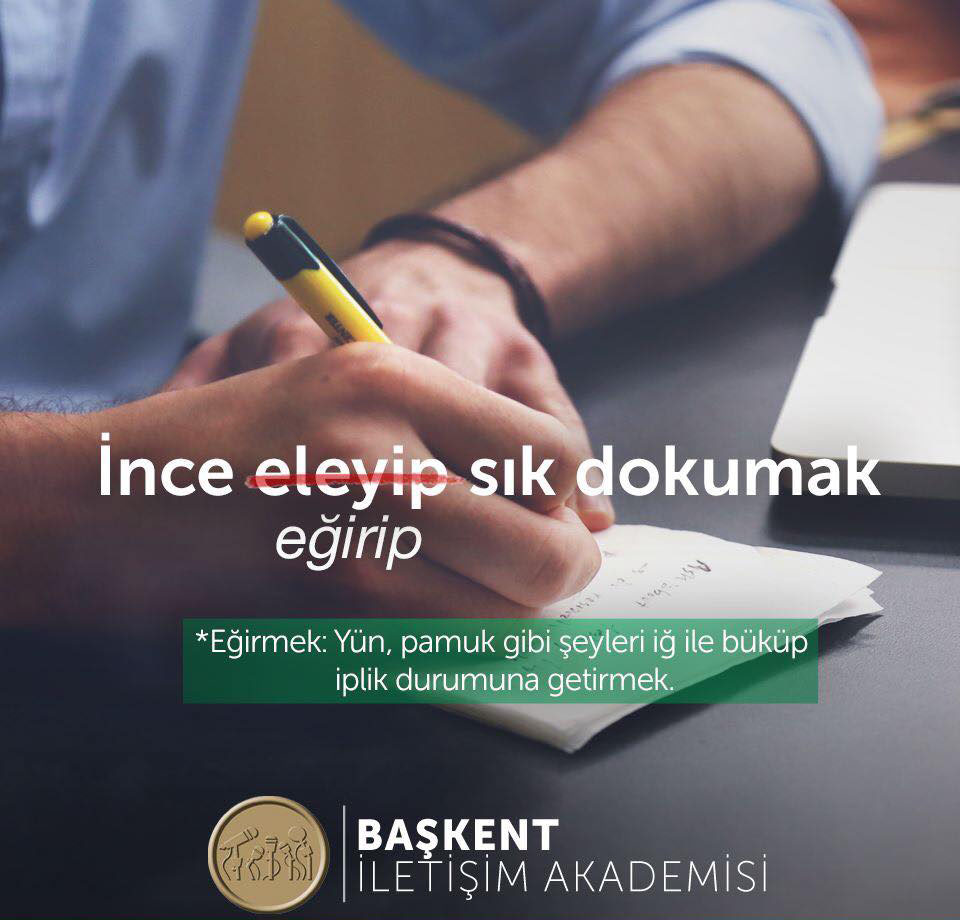 İnce eğirip sık dokumak