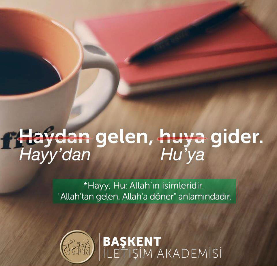 Hayy'dan gelen, Hu'ya gider