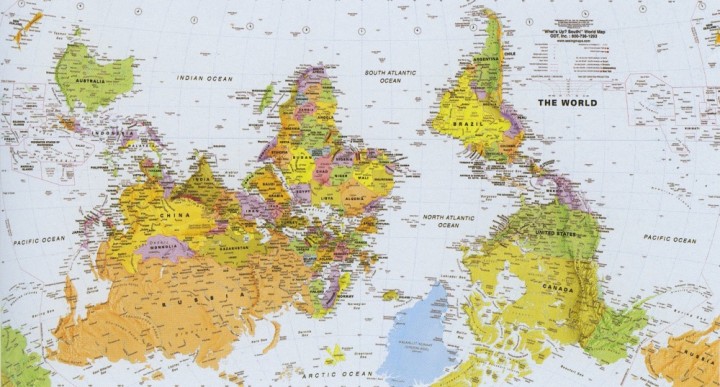 Güney Afrika'dan Dünya Haritası Görünümü