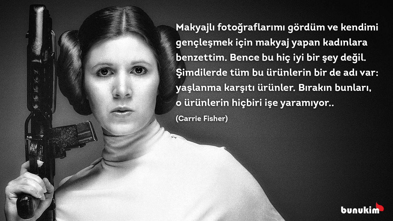 Carrie Fisher Prenses Leia